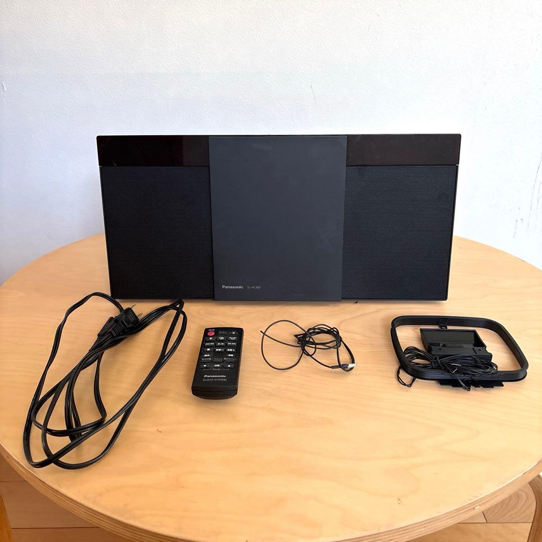 PanasonicコンパクトステレオシステムSC-HC300 コンパクトステレオシステム SC-HC300-K ブラック [ワイドFM対応