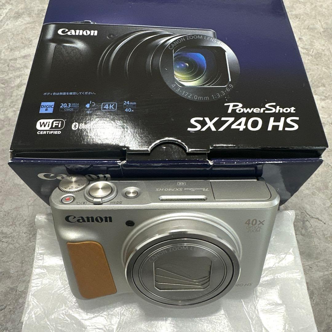 Canon PowerShot SX740HS 展示品　デジタルカメラ Canon PowerShot SX740 HS Silver Compact Digital Camera Zoom Lens