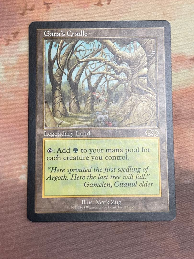 べ*ぇ様 ガイアの揺籃の地　Gaea's Cradle 英 Foil】《ガイアの揺籃の地/Gaea's Cradle》(ジャッジ褒賞)[USG-P] 土地