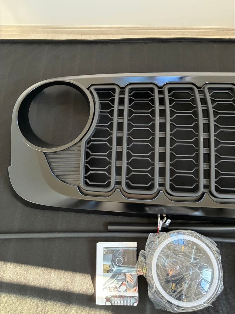 JKラングラー用 JLルック イカリングライトセット ブラック塗装済み