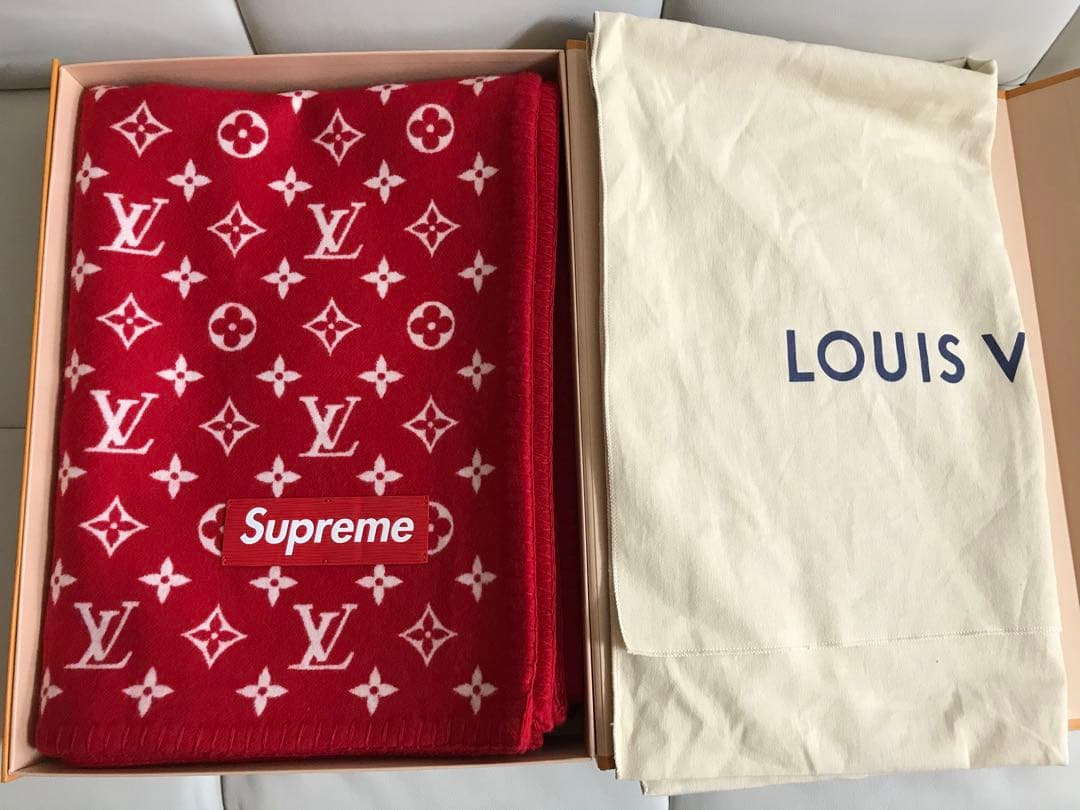 超希少品】Louis Vuitton×supreme ブランケット 新品未使用 - メルカリ
