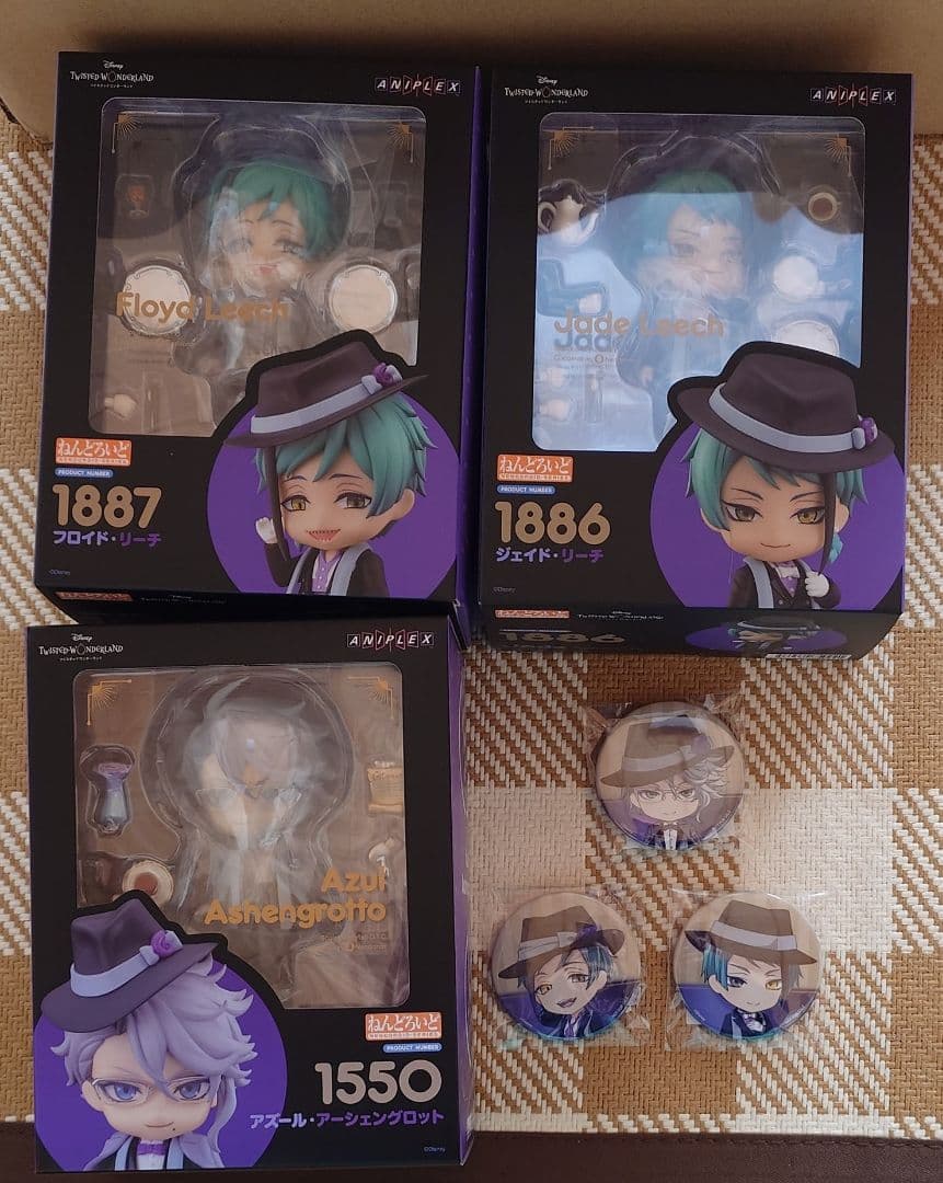 ツイステッドワンダーランド オクタヴィネル ねんどろいど 3種セット ねんどろいど フロイド・リーチ