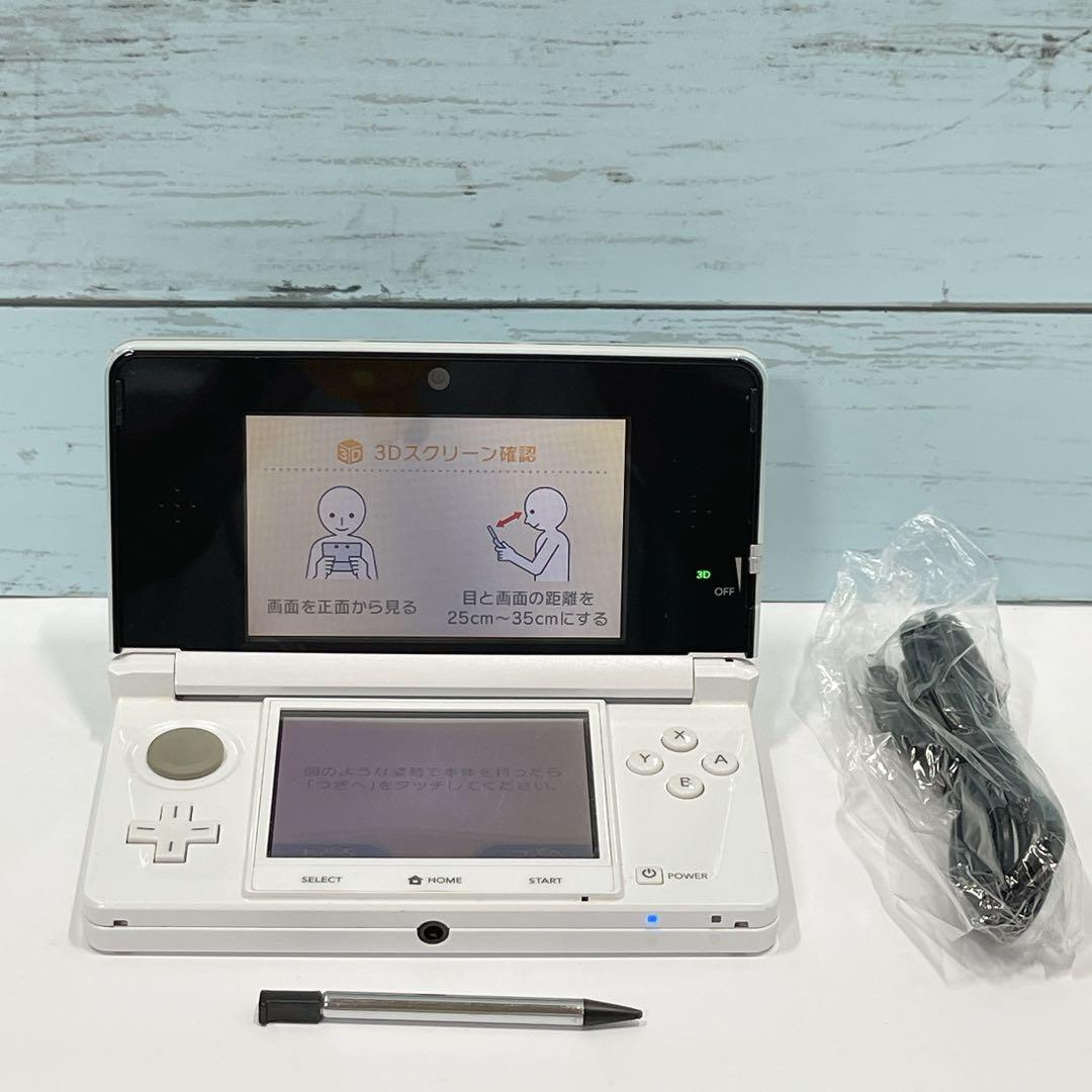 ニンテンドー 初代3DS本体 ピュアホワイト Nintendo 任天堂 中古