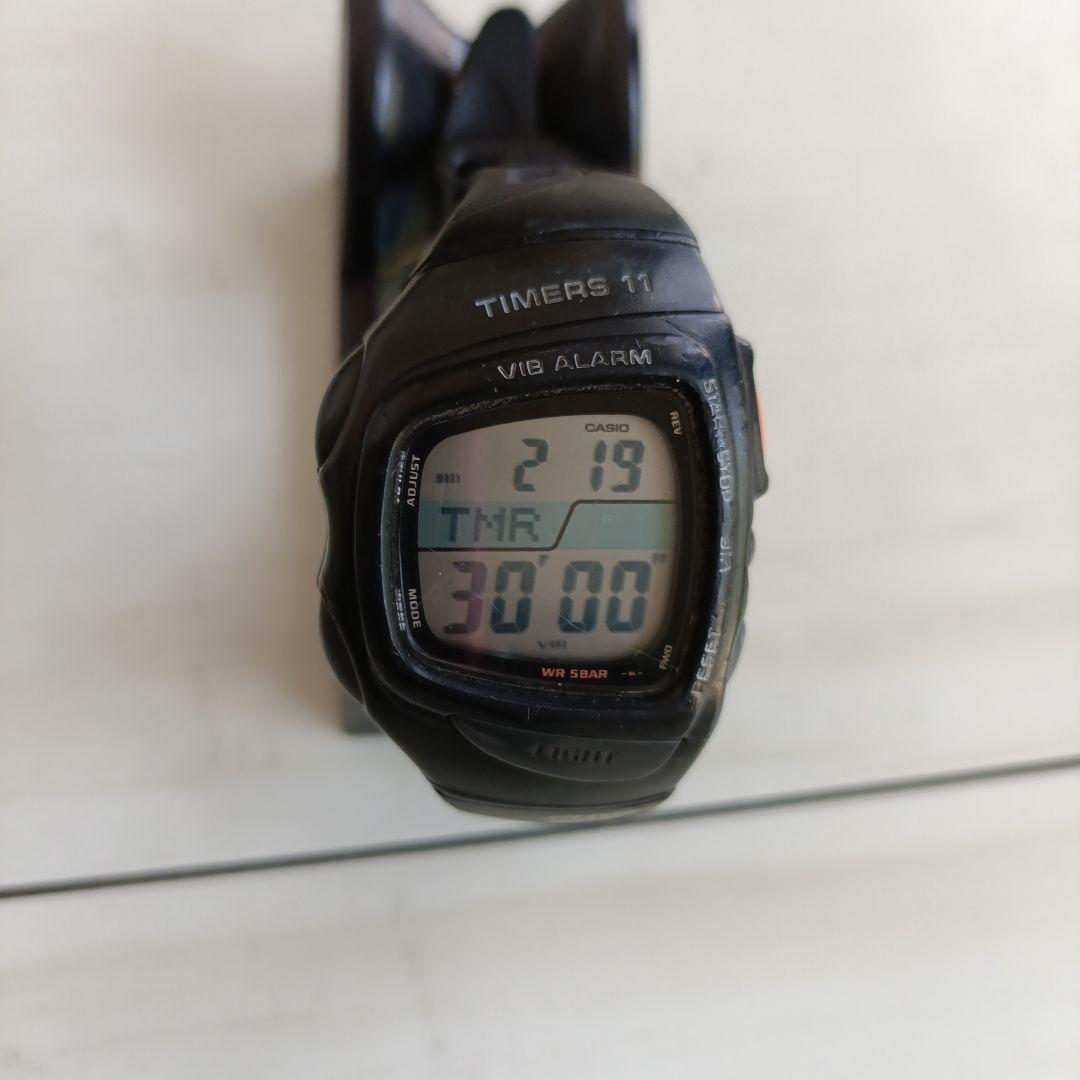カシオCASIO TIMERS 11 デジタル腕時計 黒 サッカー審判 審判時計