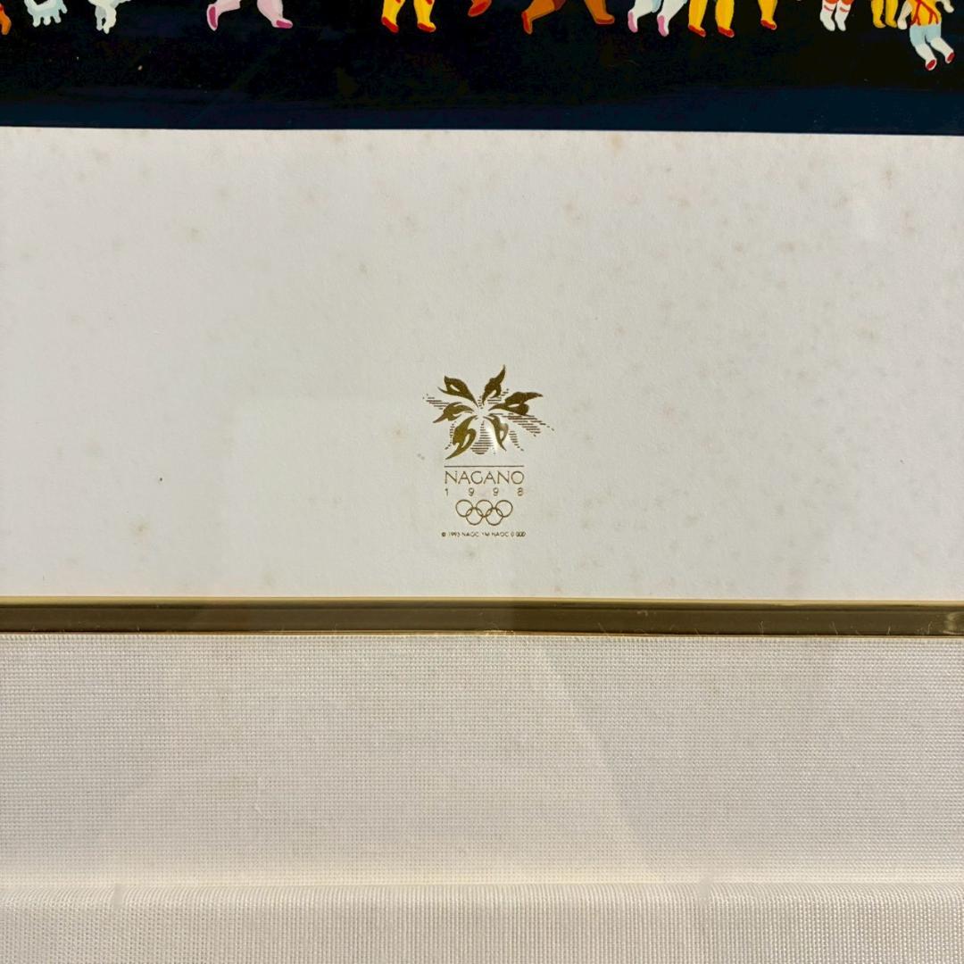 ヒロ・ヤマガタ「長野オリンピック」シルクスクリーン 大作 直筆サイン