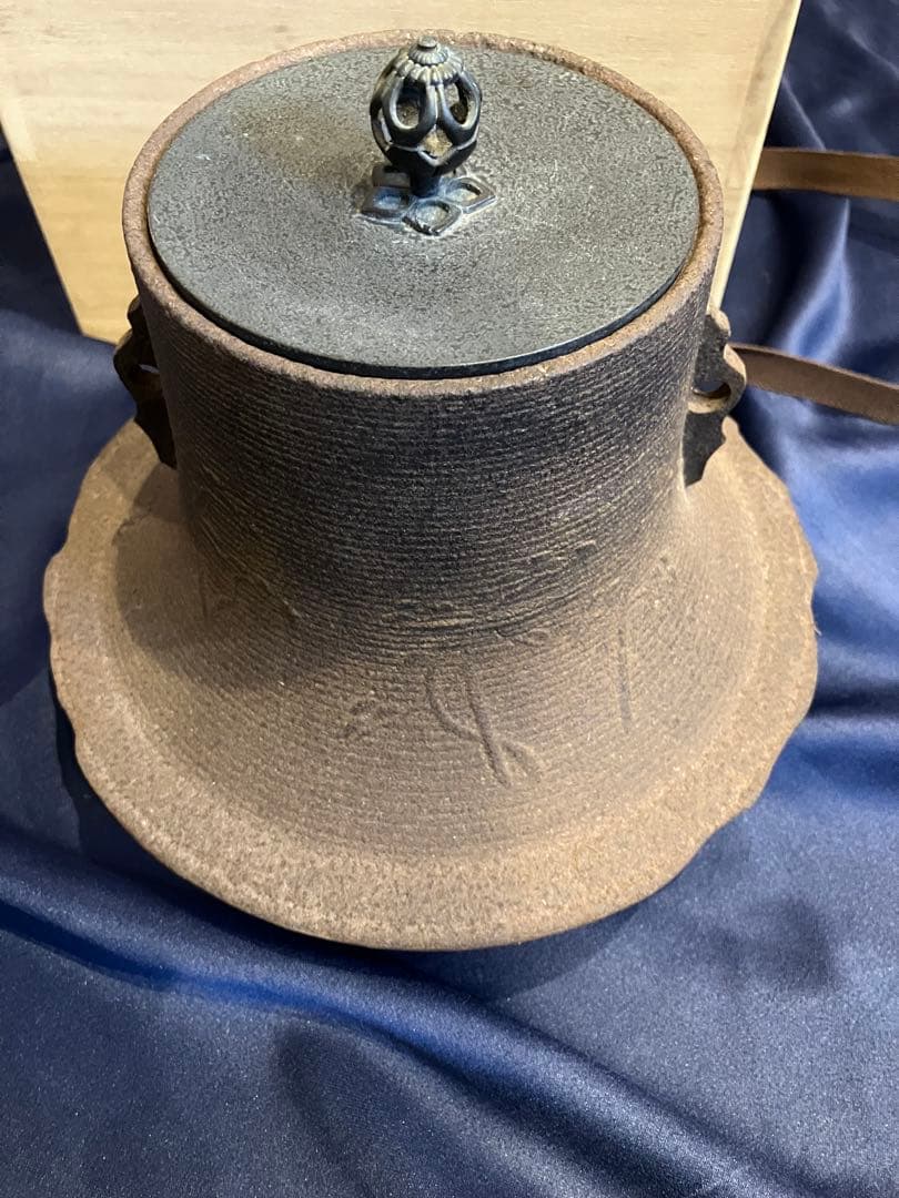 茶道具 風炉釜No.9 富士釜 糸目浜松地紋 菊池政光作 - メルカリ