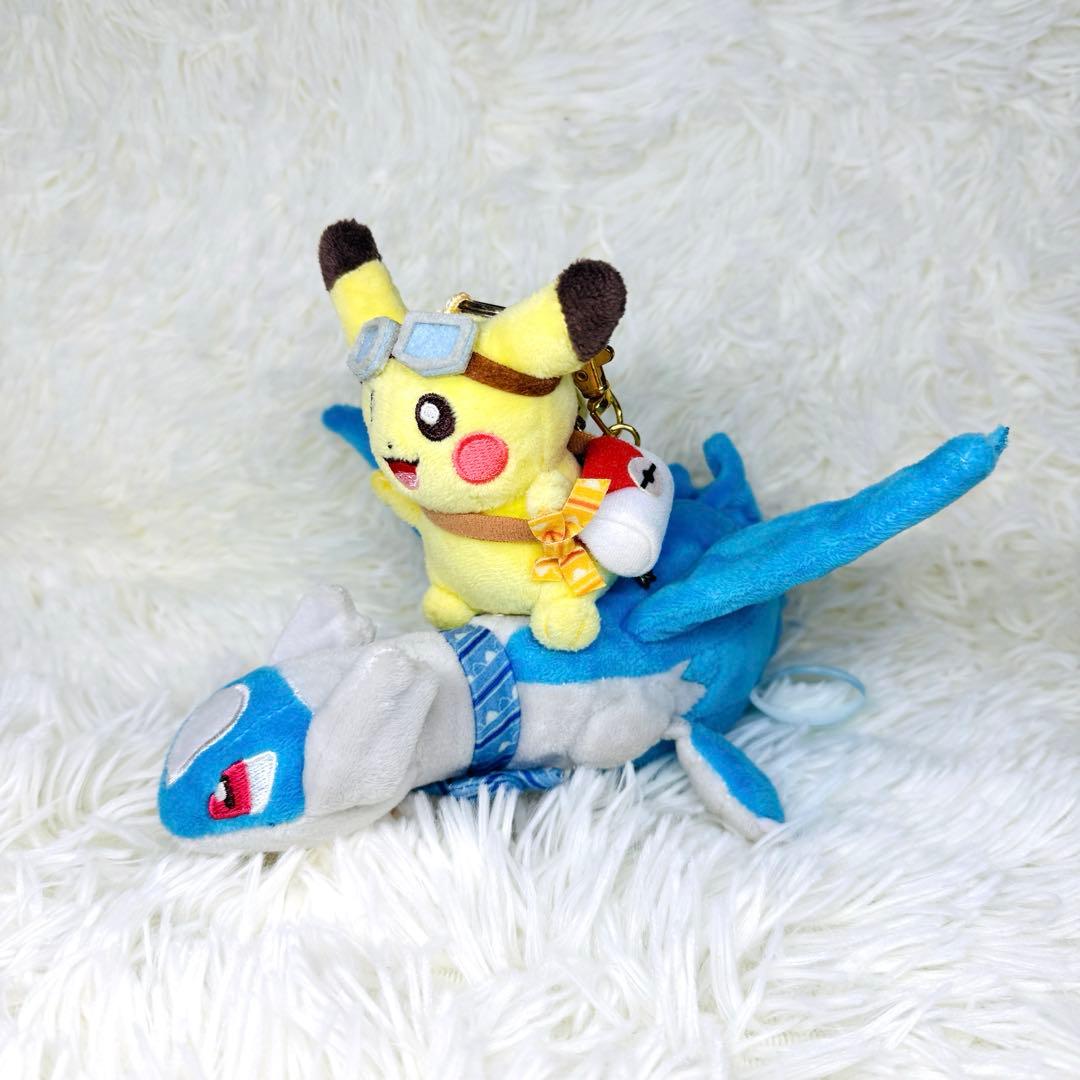 希少 ピカチュウ ラティオスに乗って マスコット ぬいぐるみ - メルカリ