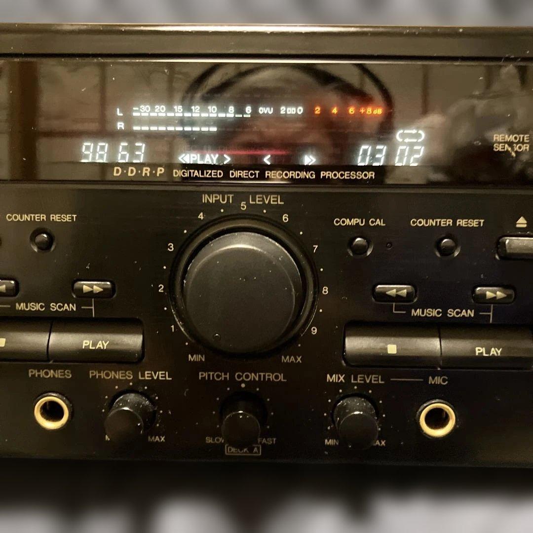 【3日間決算バーゲン】《動作品》 Victor TD-W313 Wカセットデッキ