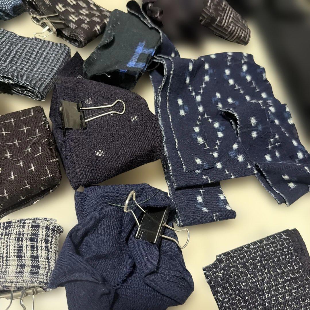 2026 23番 細長いハギレたち可愛い久留米絣はぎれ - メルカリ