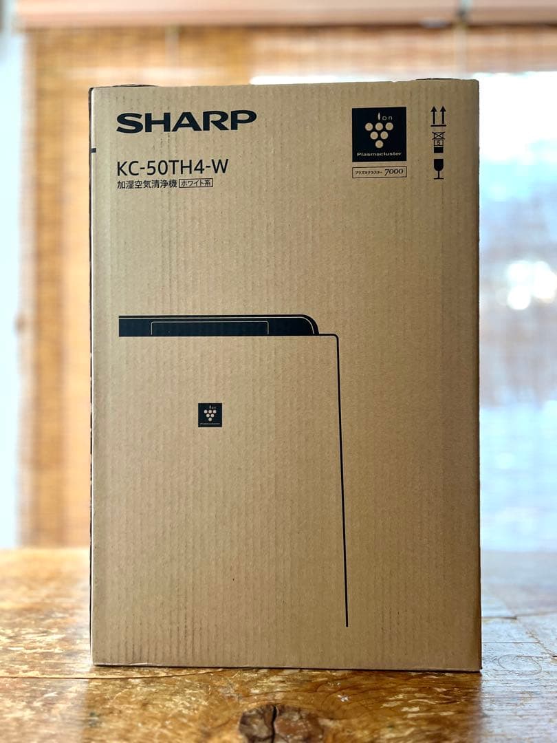 【未使用品】SHARP シャープ 加湿空気清浄機 KC-50TH4-W SHARP プラズマクラスター加湿空気清浄機 KC-M504J ホワイト