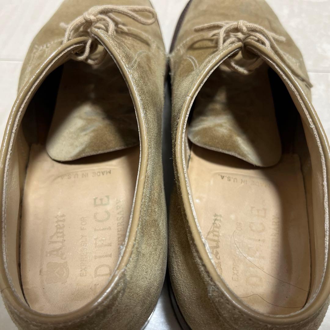 ALDEN サンドスウェード 外羽根式プレーントゥ（EDIFICE別注品