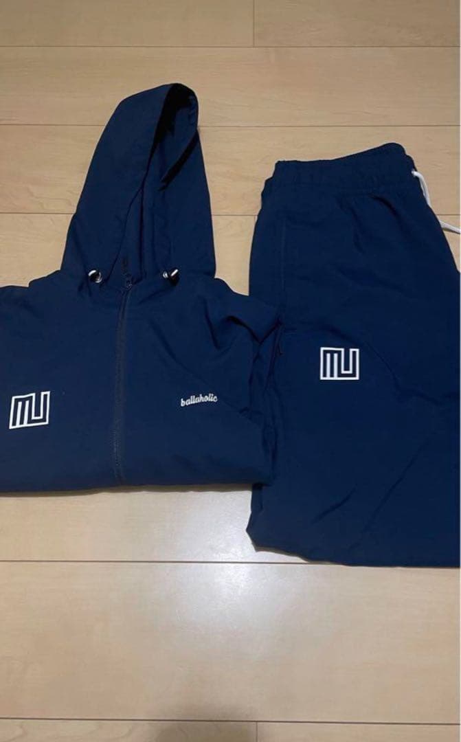 ballaholic L ネイビー ウォームアップウェア セット