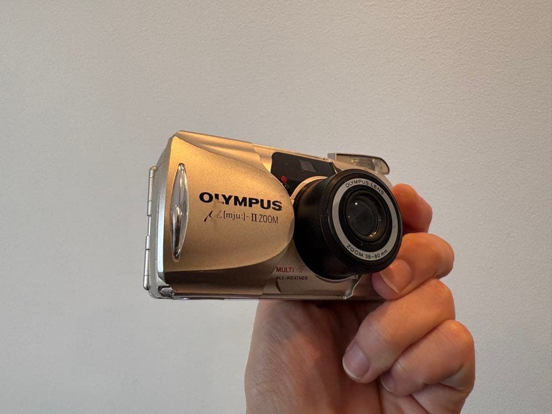 OLYMPUS μ[mju:]-II ZOOM コンパクトフィルムカメラ 簡易動作確認】OLYMPUS μ[mju:]-II コンパクトフィルムカメラ 動作確認
