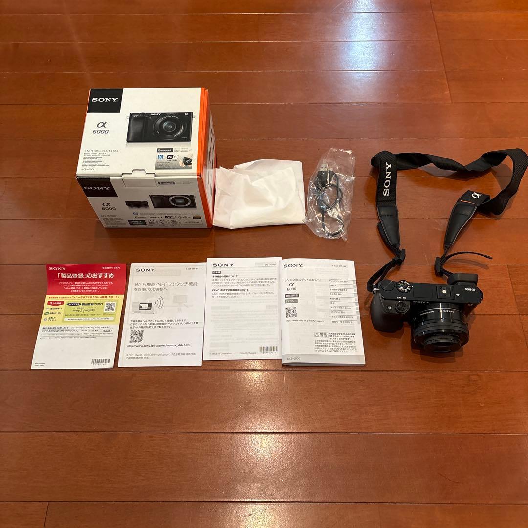 【美品】SONY α6000 SONY（ソニー） ミラーレス α6000 レンズキット ホワイト 中古 Wi-Fi