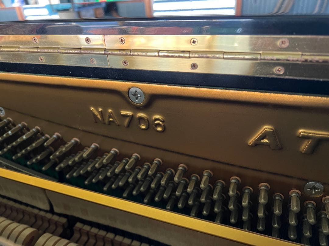 1982年製 アンティークデザインピアノ Atlas アップライトピアノ 黒