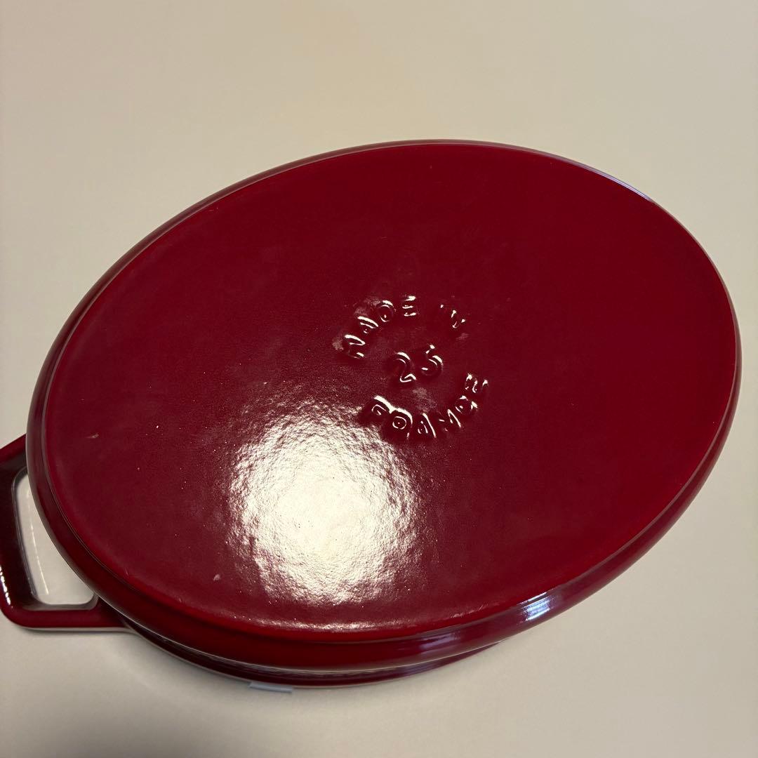 STAUB ストウブ ピコ ココットオーバル23cm チェリー レッド 鍋 - メルカリ
