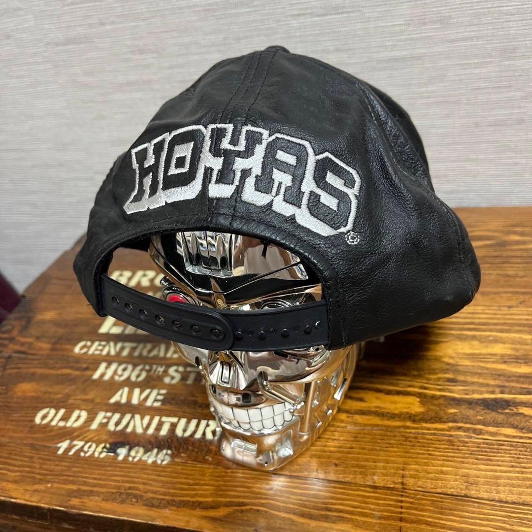 激レア 90s ジョージタウン ビンテージキャップ レザー ブルドッグ