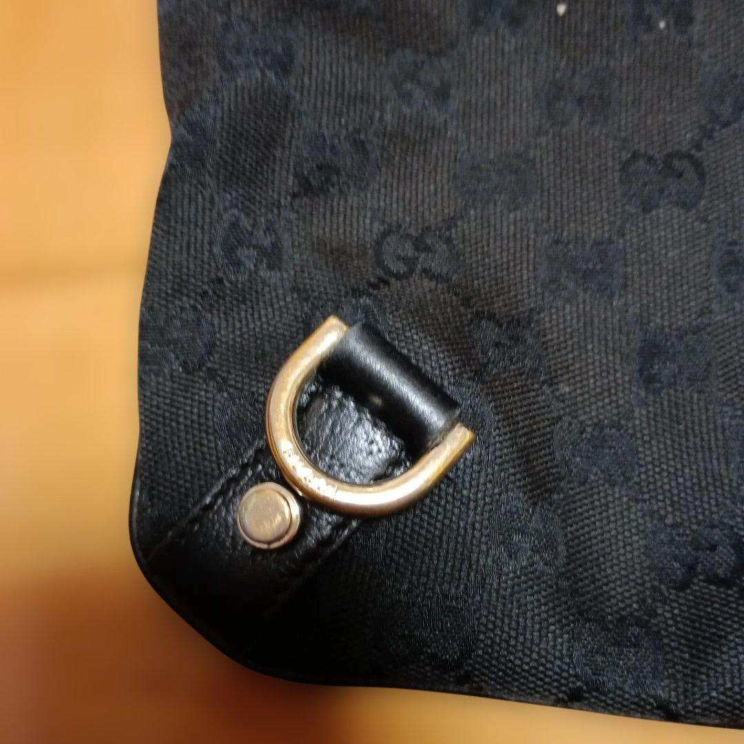 GUCCI ショルダーバッグ GGキャンバス ブラック アビー 総柄 正規品