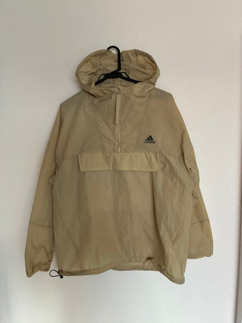adidasアディダス ハーフジップアノラックジャケットMウインド