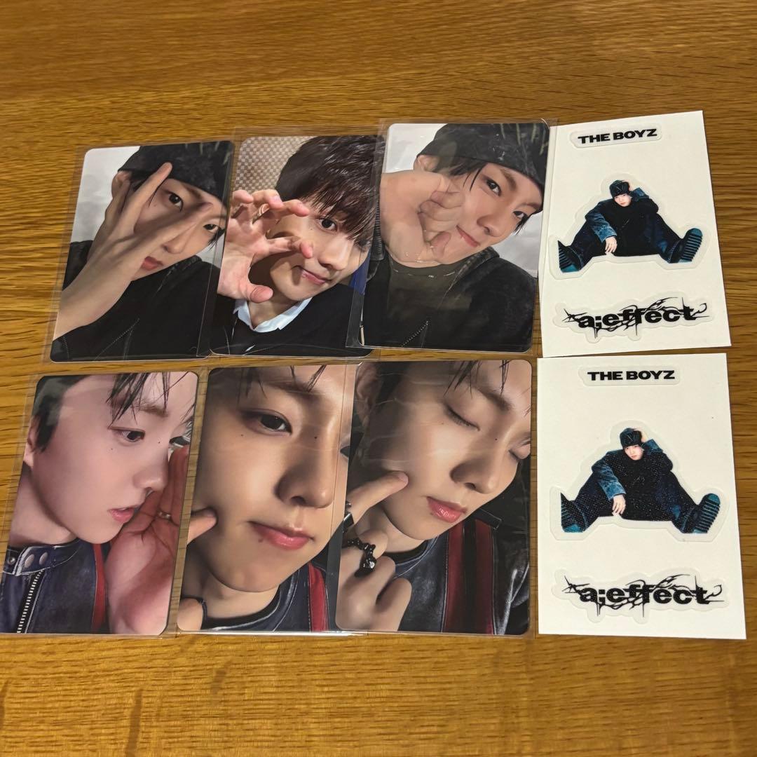 THE BOYZ キュー a;effect 封入・特典トレカ＆ステッカーセット - メルカリ