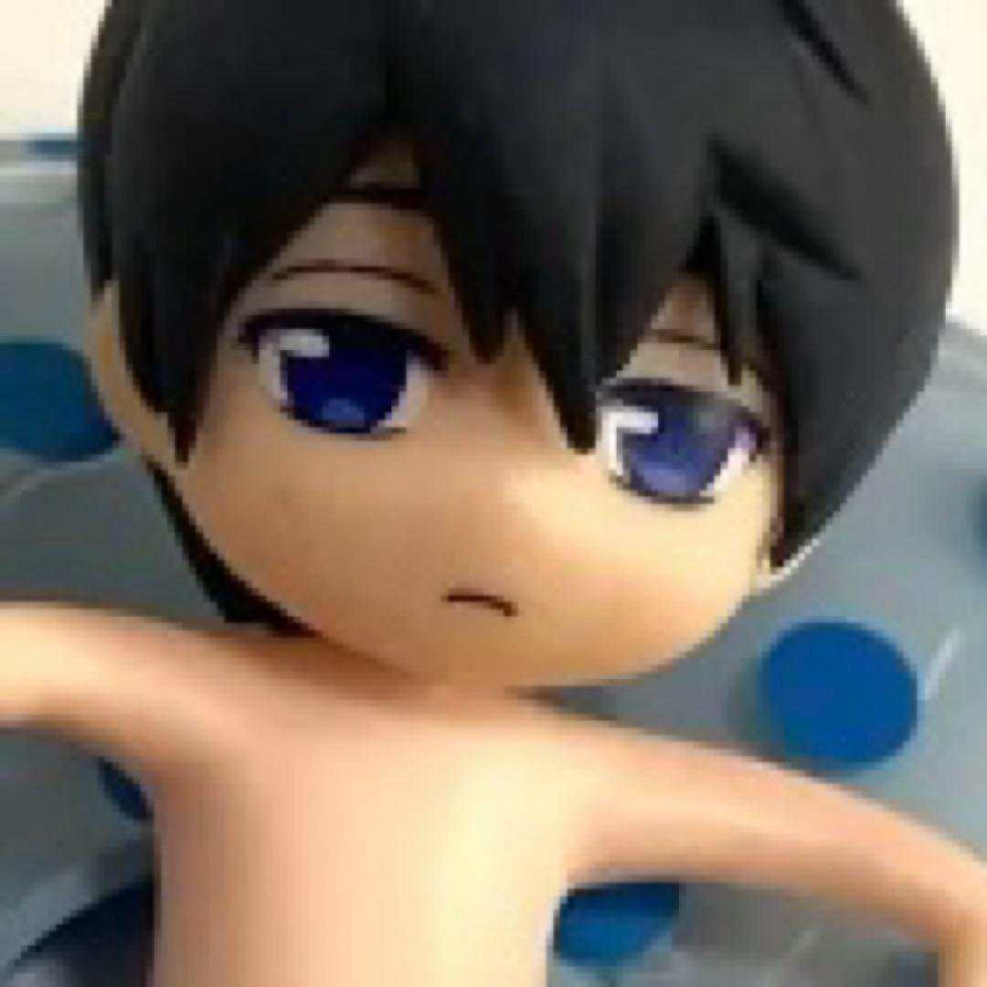 Free! 七瀬遙 ラバーストラップ キャラプカ フィギュア 缶バッジ