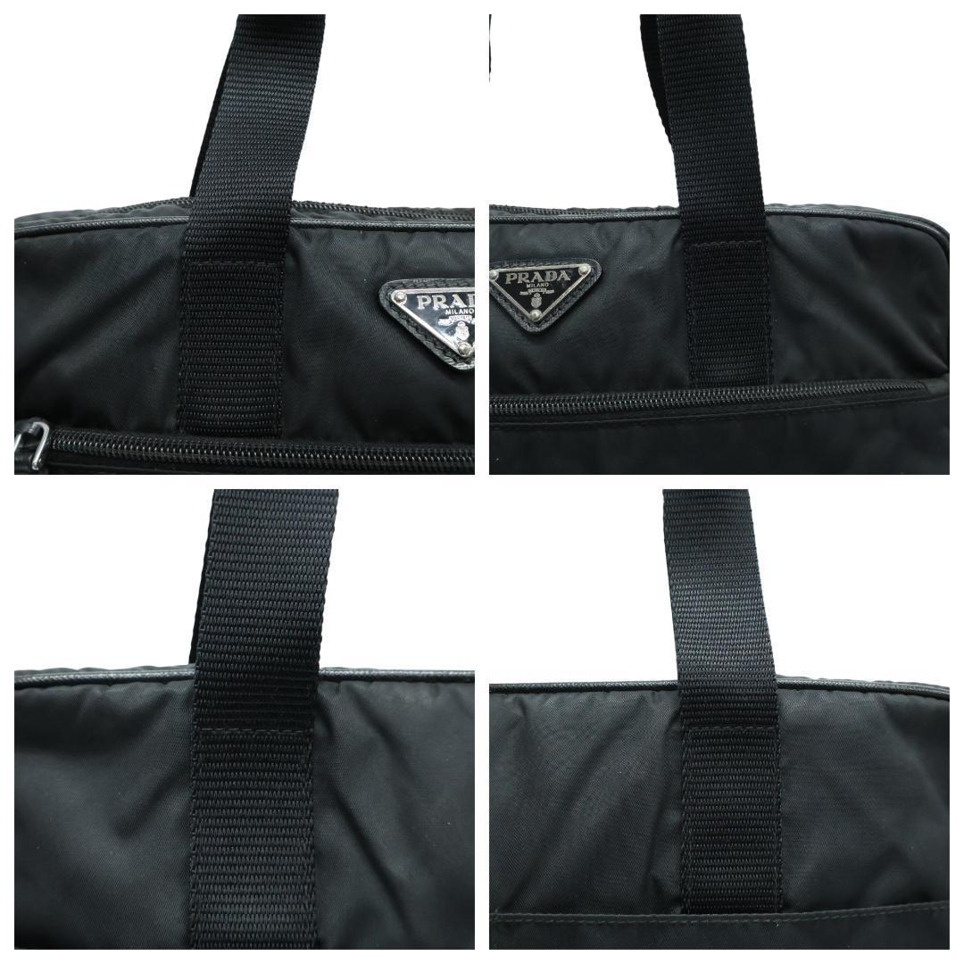 美品 PRADA プラダ ビジネスバッグ ブリーフケース 3角ロゴ Gカード