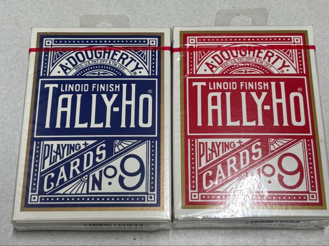Tally-Ho Gold Trim 青裏、赤裏 2デックセット Tally-Ho Gold Trim 青裏、赤裏 2デックセット Tally-Ho Gold Trim 青