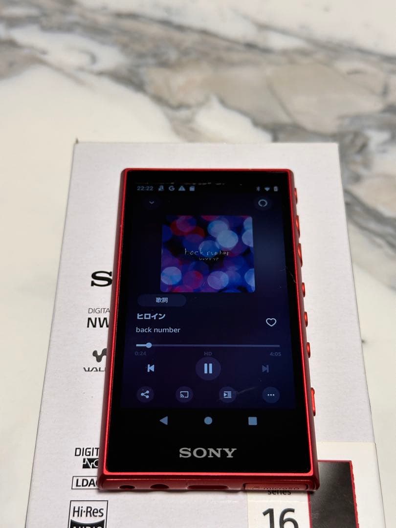 SONY NW-A105 レッド 16GB デジタルオーディオプレーヤー - メルカリ
