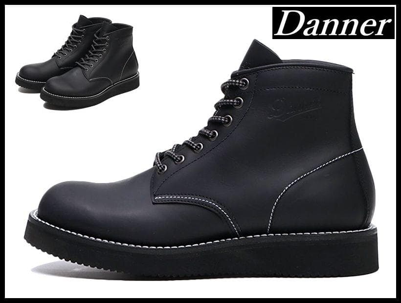 新品 日本製 ダナー ミルバスター 撥水レザー ワーク ブーツ 黒 27.5