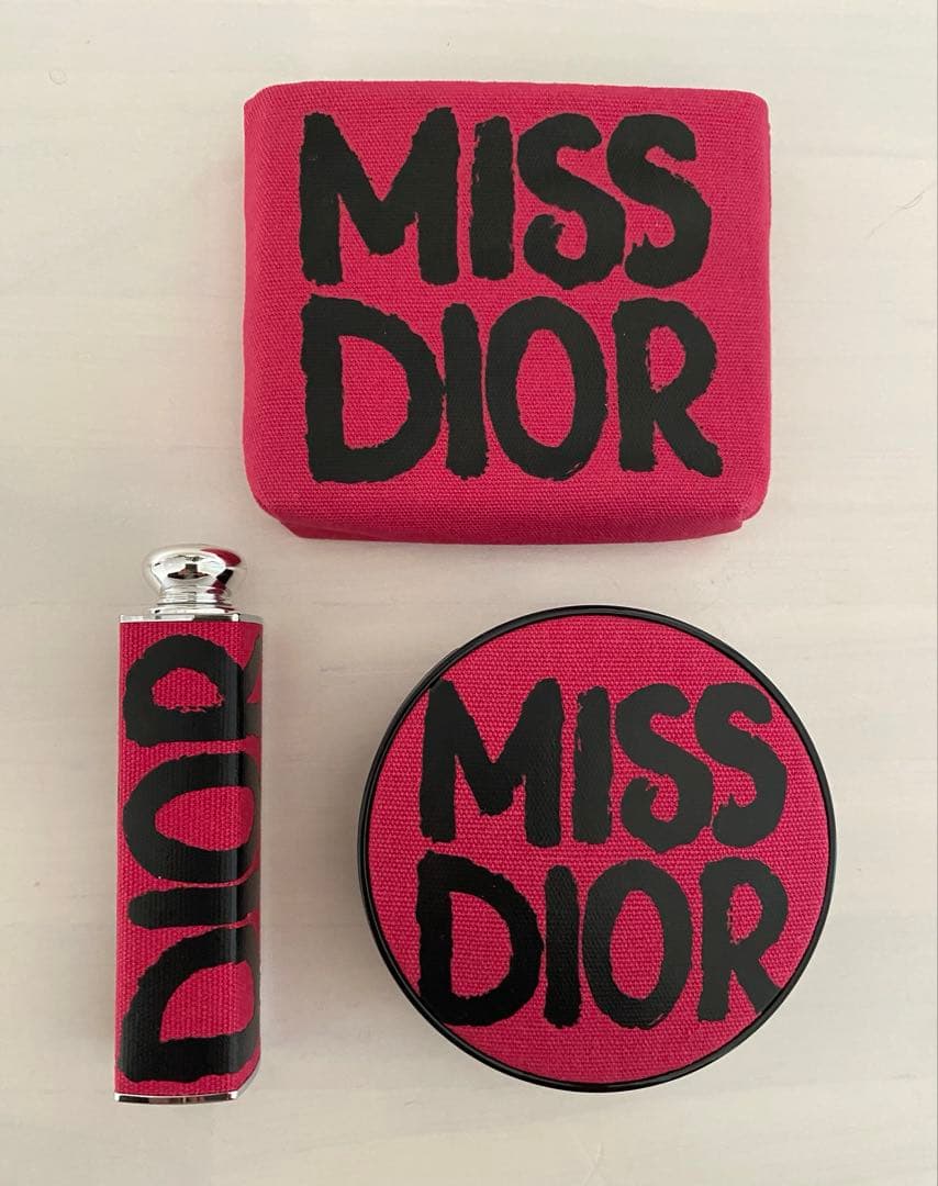 ディオール（ミス ディオール コレクション 限定品）ケースのみ3点セット DIOR Miss Dior 3-Piece Fragrance Collection | Zippered Pouch Set