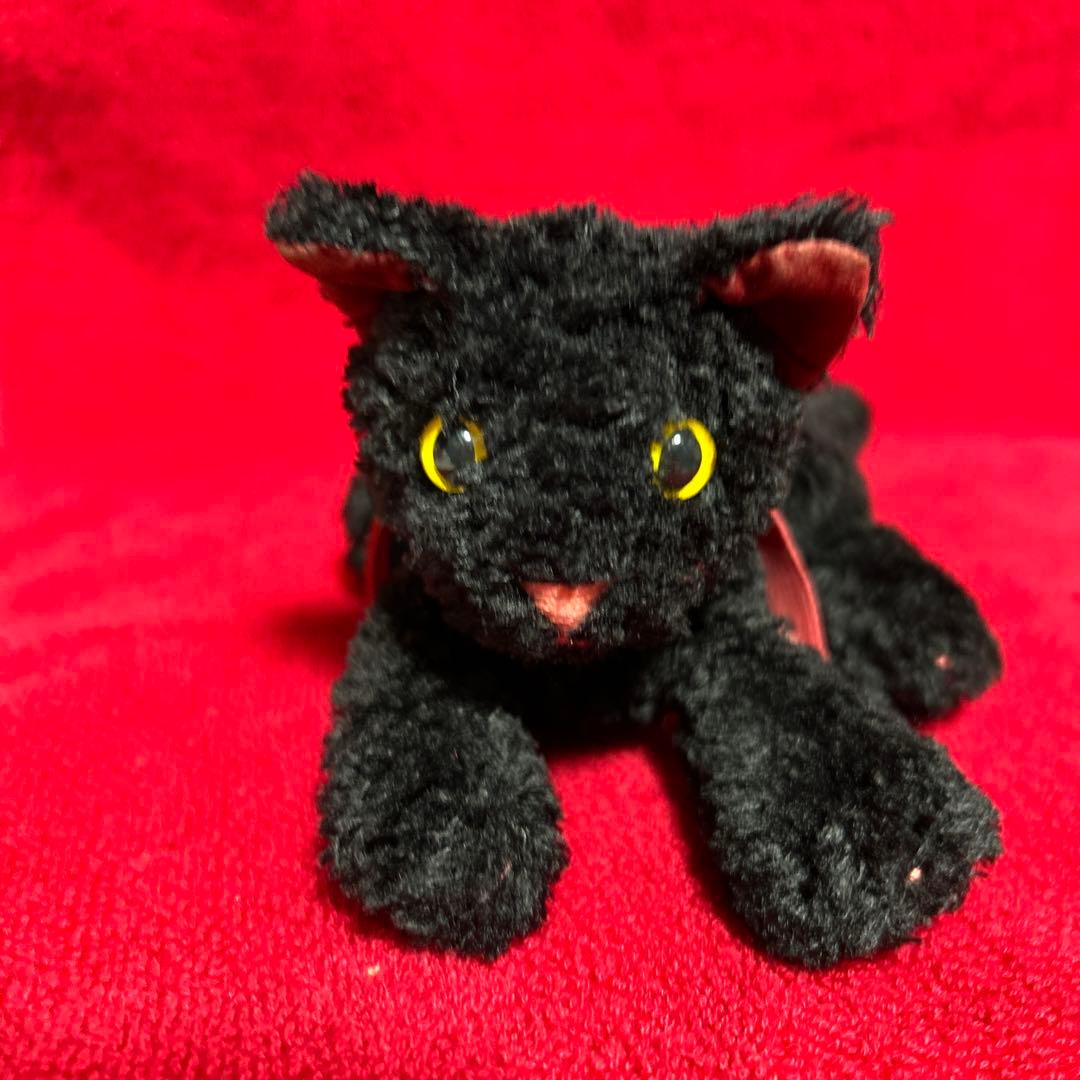 モンスイユ MON SEUIL 黒猫 ぬいぐるみ ネコ レトロ - メルカリ