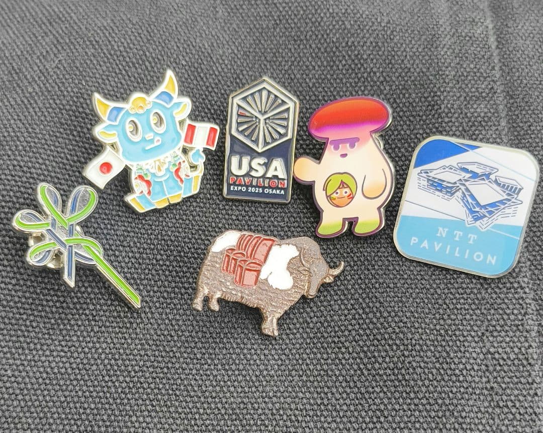 万博 非売品 ピンバッジ 6個セット激レア - メルカリ