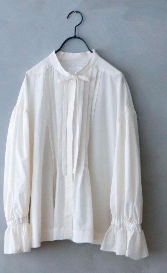 MAGALI コットンシルクリボンタイブラウス MAGALI マガリ コットンシルク・リボンタイブラウス(25SS) | T.T. GARRET