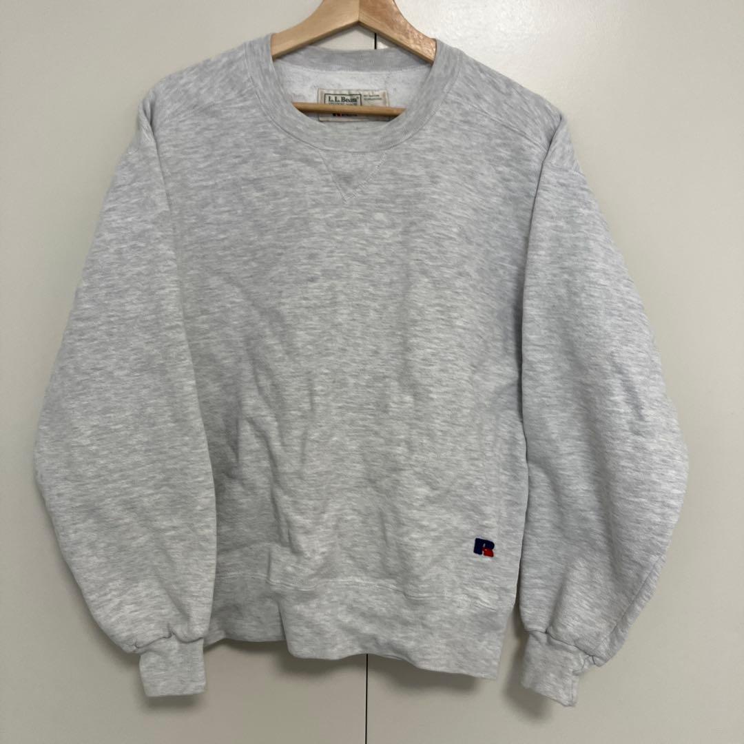 ラッセル エルエルビーン スウェット アメリカ製 USA製 90s L.L.Bean × Russell Athletic Plain Sweatshirt エメラルド
