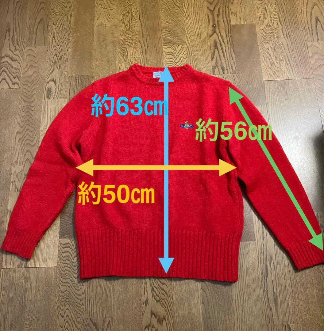 Vivienne Westwood MAN オーブ赤ニット セーター - メルカリ