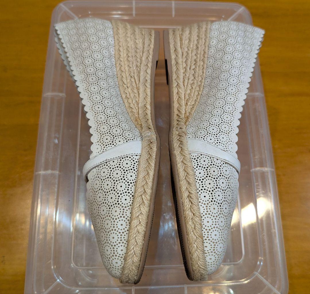 美品】サルヴァトーレフェラガモ パンチング エスパドリーユ パンプス