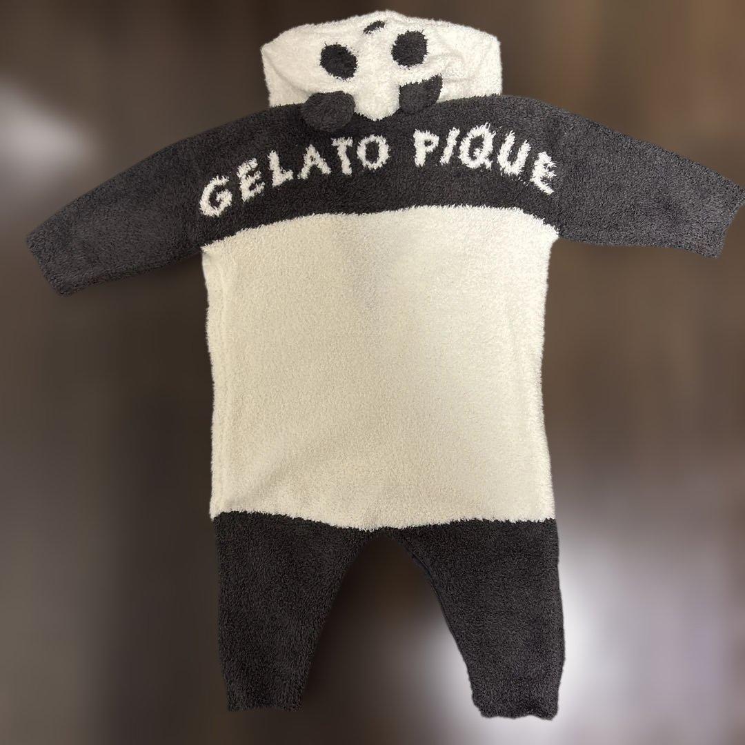 美品］ジェラートピケ⭐︎パンダロンパース⭐︎80センチ - メルカリ