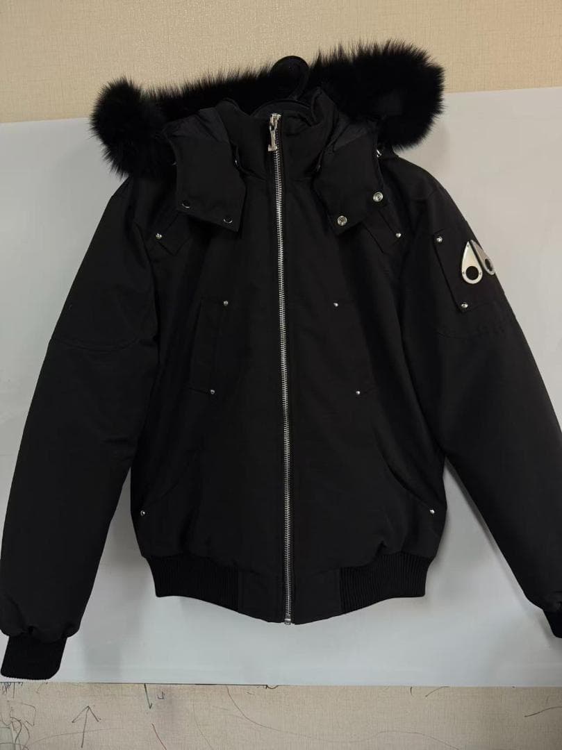 MOOSE KNUCKLES ブラックファーダウンジャケット MOOSE KNUCKLES（ムースナックルズ） ダウンコート STAG LAKE PARKA