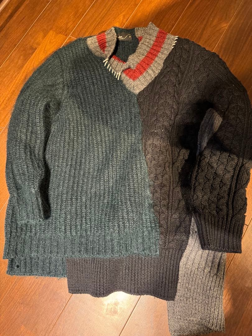 kolor クレイジーパターンニット サイズ3 - メルカリ