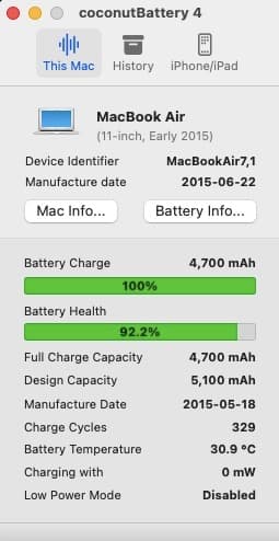 MacBook Air 2015 1.6Ghz 128Gb 11インチ USキー