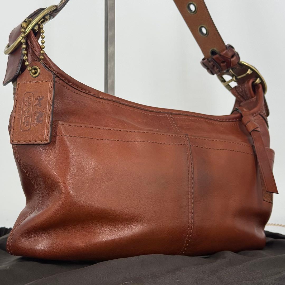 COACH オールドコーチ ワンショルダー ショルダーバッグ レザー ブラウン COACH（コーチ） レザーショルダーバッグ オールドコーチ 90s