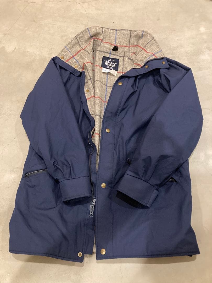 Woolrich コート USA製 GORE-TEX 古着 ナイロン 80s Made in USA / 80's Woolrich Wool Lined Gore-tex Coat / Blue Green