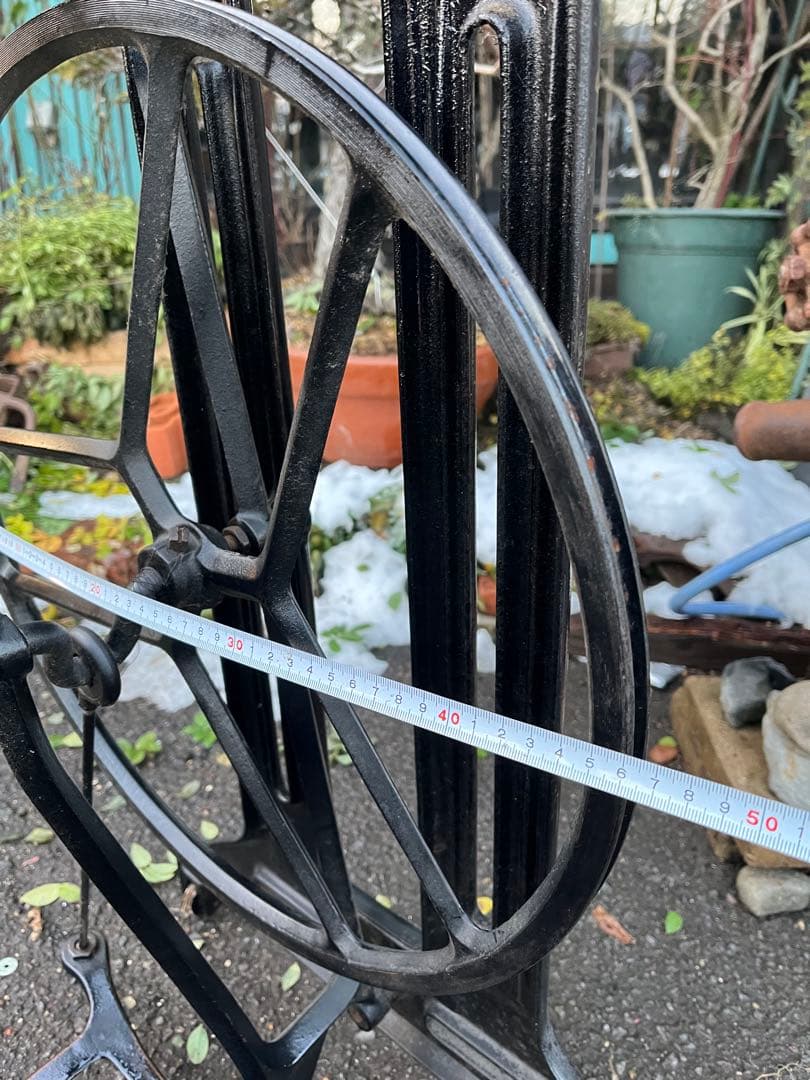 シンガーミシン脚、シンガー工業用ミシン脚、幅広ミシン脚、ガーデン