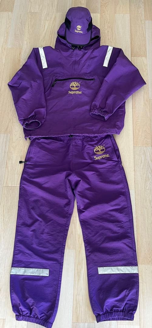 Supreme×Timberlandアノラックセットアップ キャップ パープル 2026年最新】supreme timberland anorakの人気アイテム - メルカリ