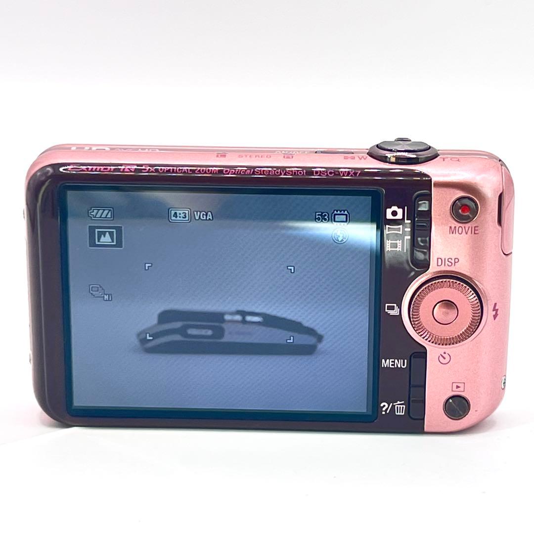 SONY Cyber-shot DSC-WX7 ピンク ソニー コンデジ - メルカリ