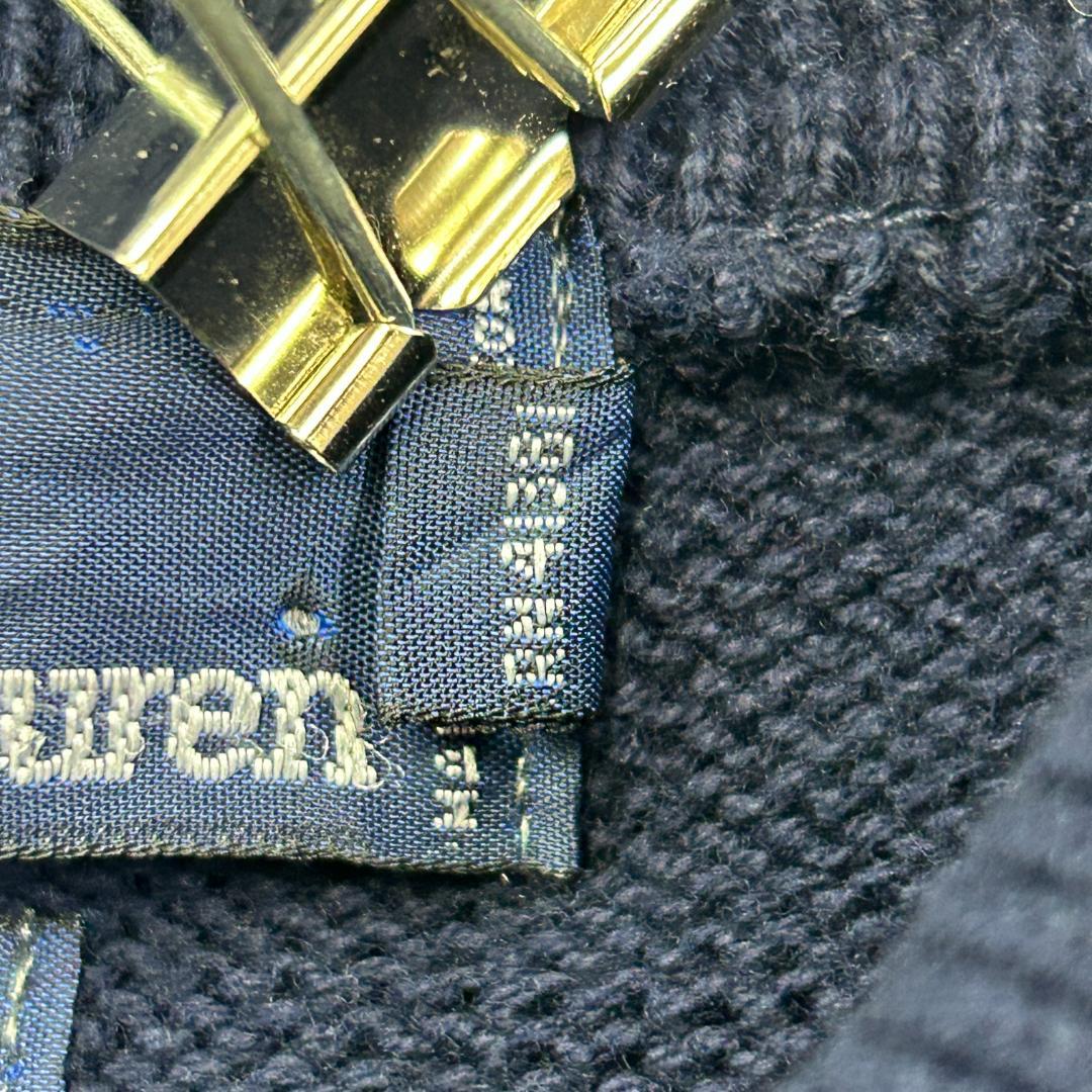 ラルフローレン 刺繍 ワンポイント ポニー 襟付き ニット 古着