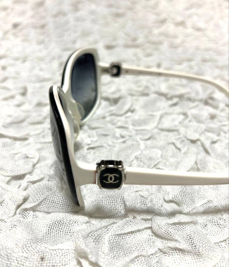 シャネルサングラスココマークホワイトフレーム5174A