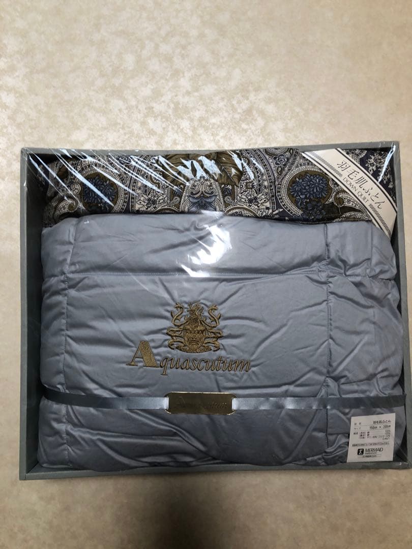Aquascutum 羽毛掛け布団　ダウン80% 0.4kg入シングル新品未使用 2026年最新】Yahoo!オークション -羽毛布団,の中古品・新品・未使用品一覧