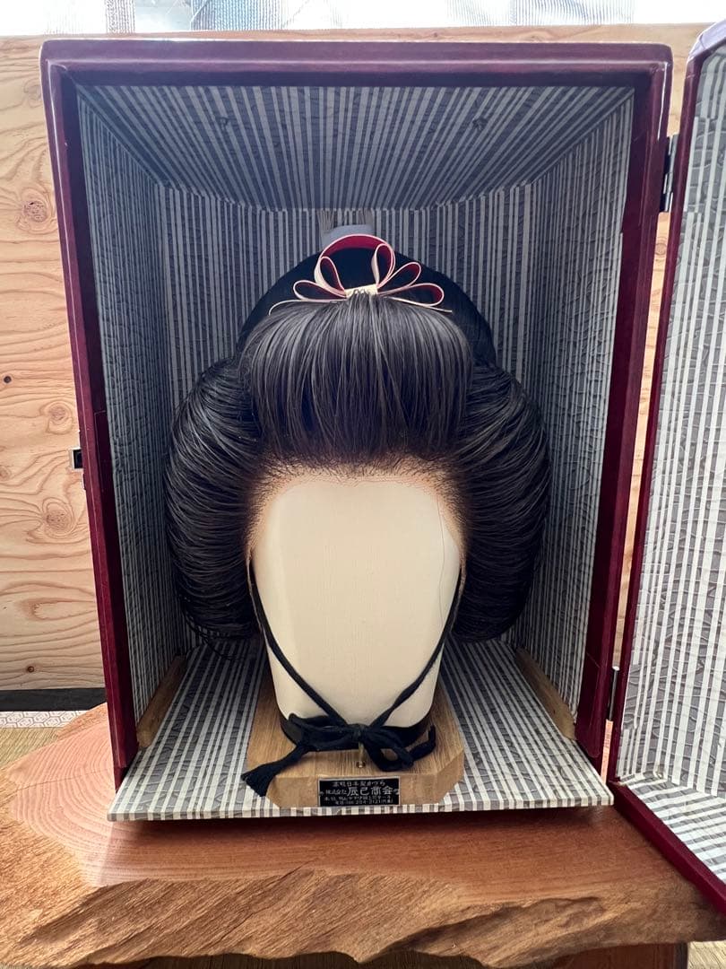 辰巳8号サイズ かんざし付き 辰巳商会 大衆演劇、日本髪かつら、ケース