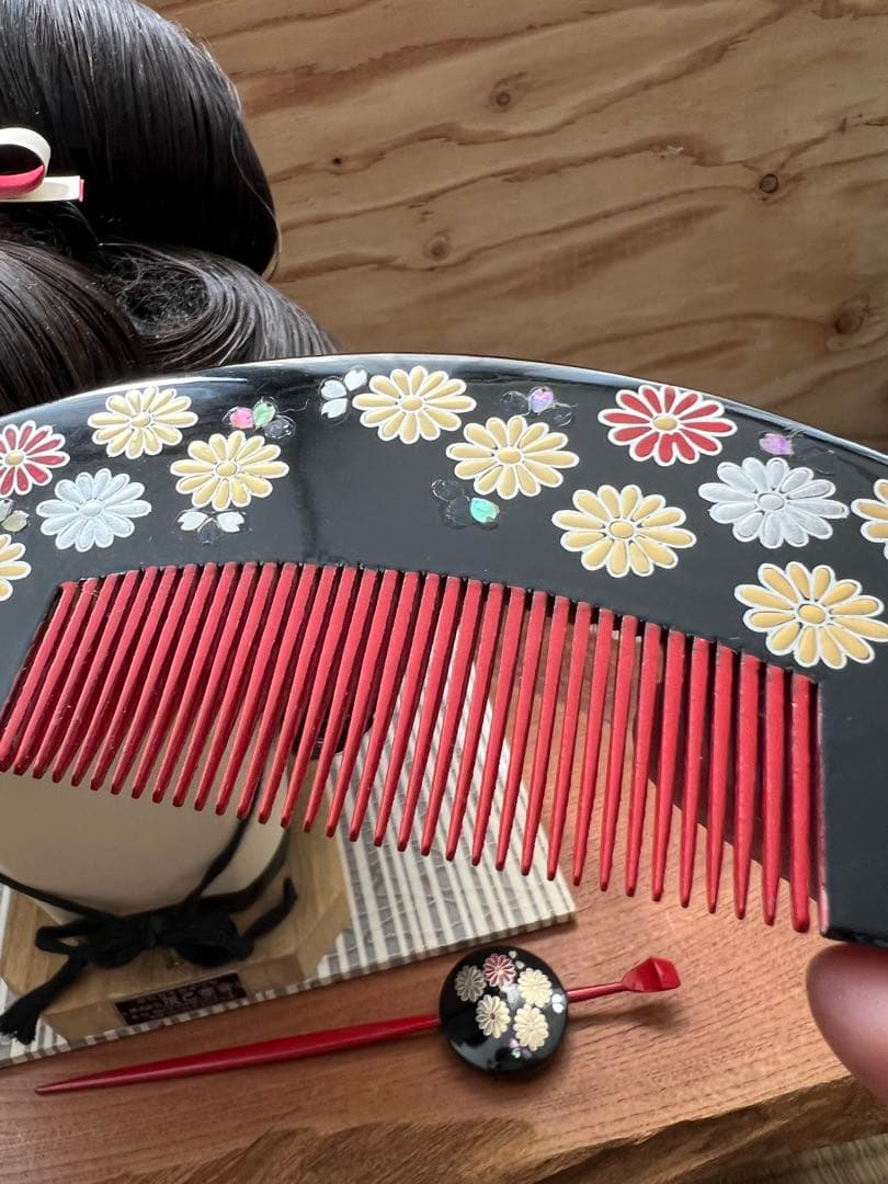 辰巳8号サイズ かんざし付き 辰巳商会 大衆演劇、日本髪かつら、ケース